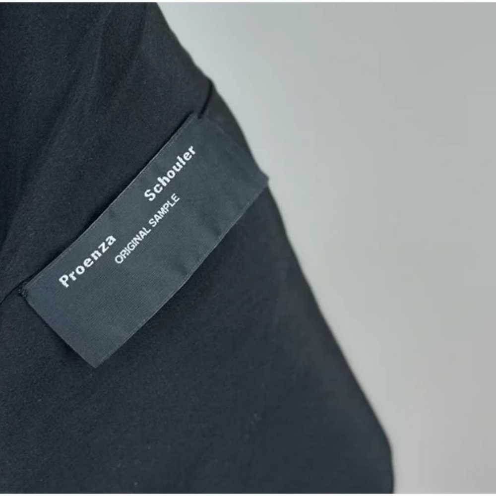 Proenza Schouler Mini Dress Black Size Small Text… - image 10