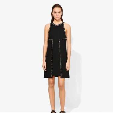 Proenza Schouler Mini Dress Black Size Small Text… - image 1