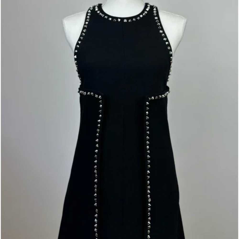 Proenza Schouler Mini Dress Black Size Small Text… - image 5