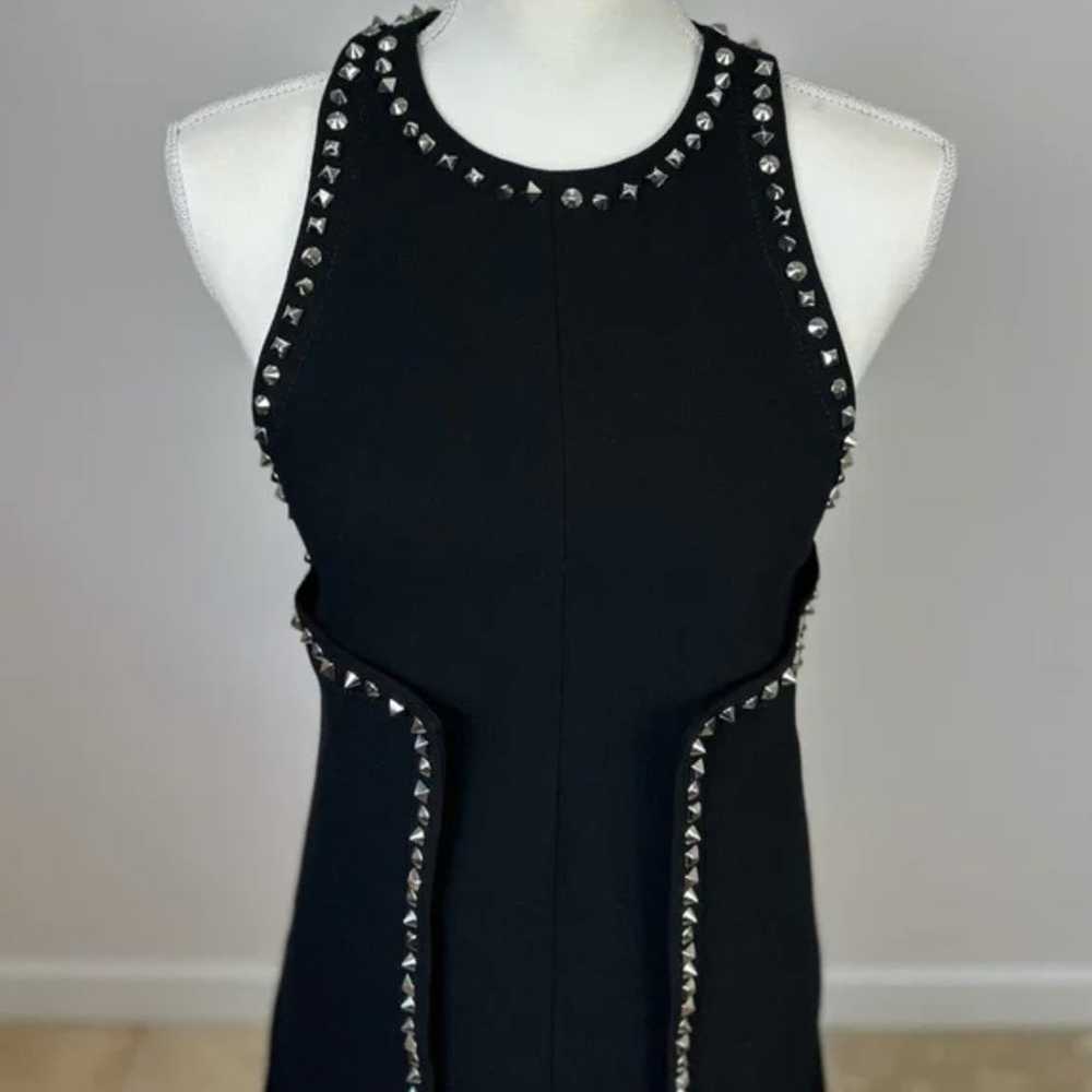 Proenza Schouler Mini Dress Black Size Small Text… - image 6