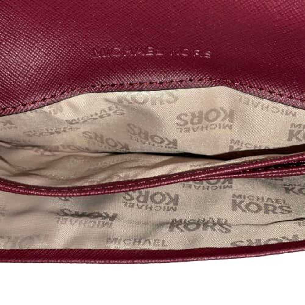 Michael Kors Maroon Handbag w Wallet - image 7