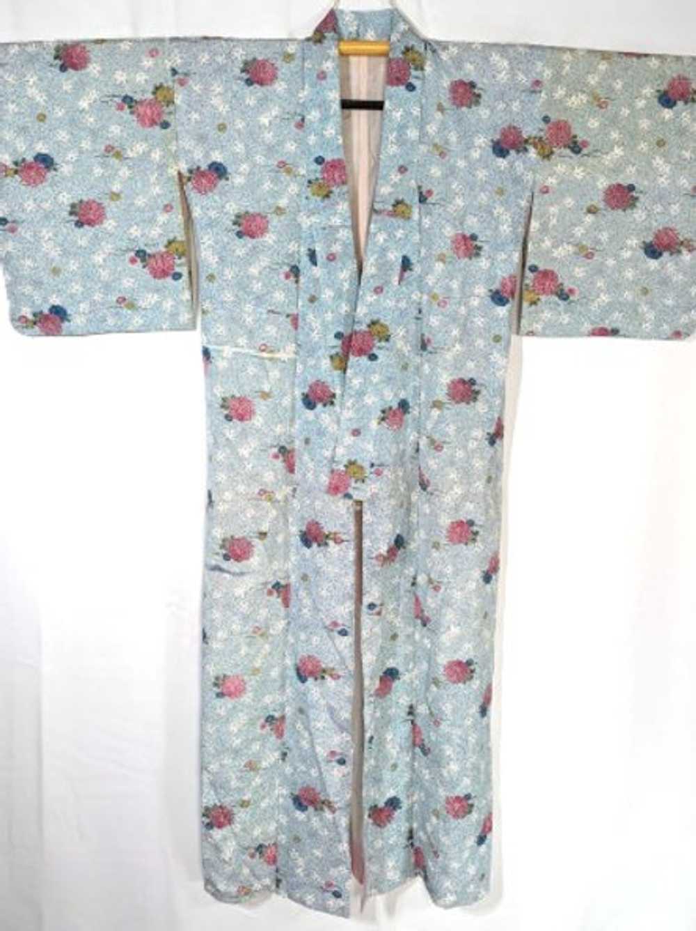 Pale Blue & Pink Kimono - image 4