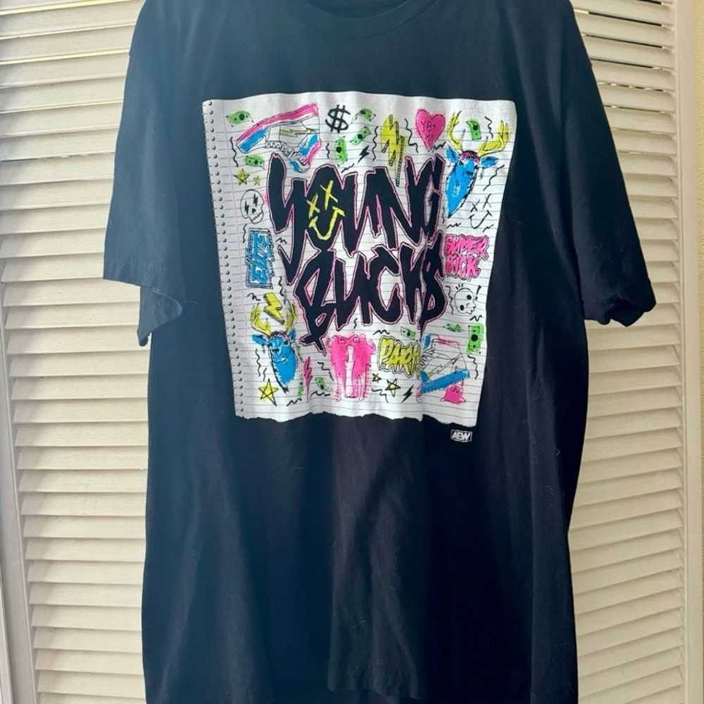AEW Crate Young Bucks T-Shirt Adult Size XL - image 1