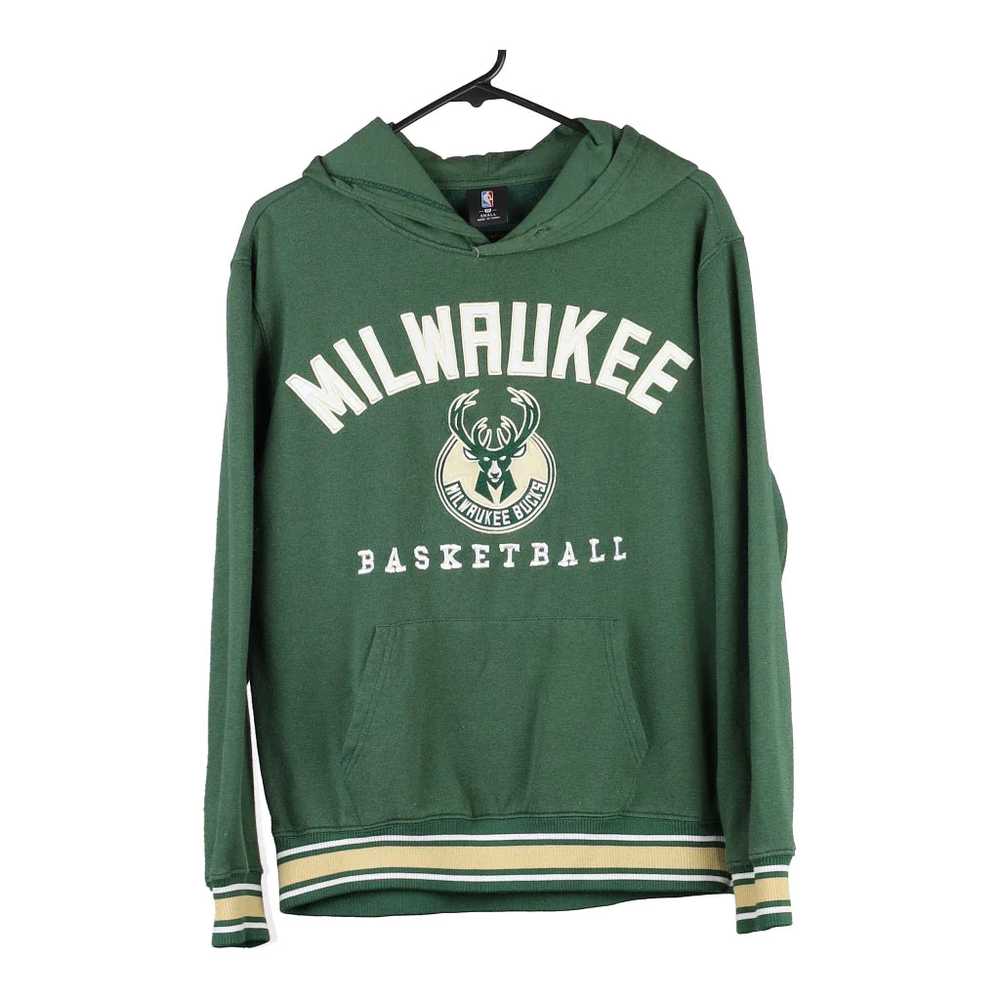 Milwaukee Bucks Nba Hoodie - Small Green Cotton B… - image 1