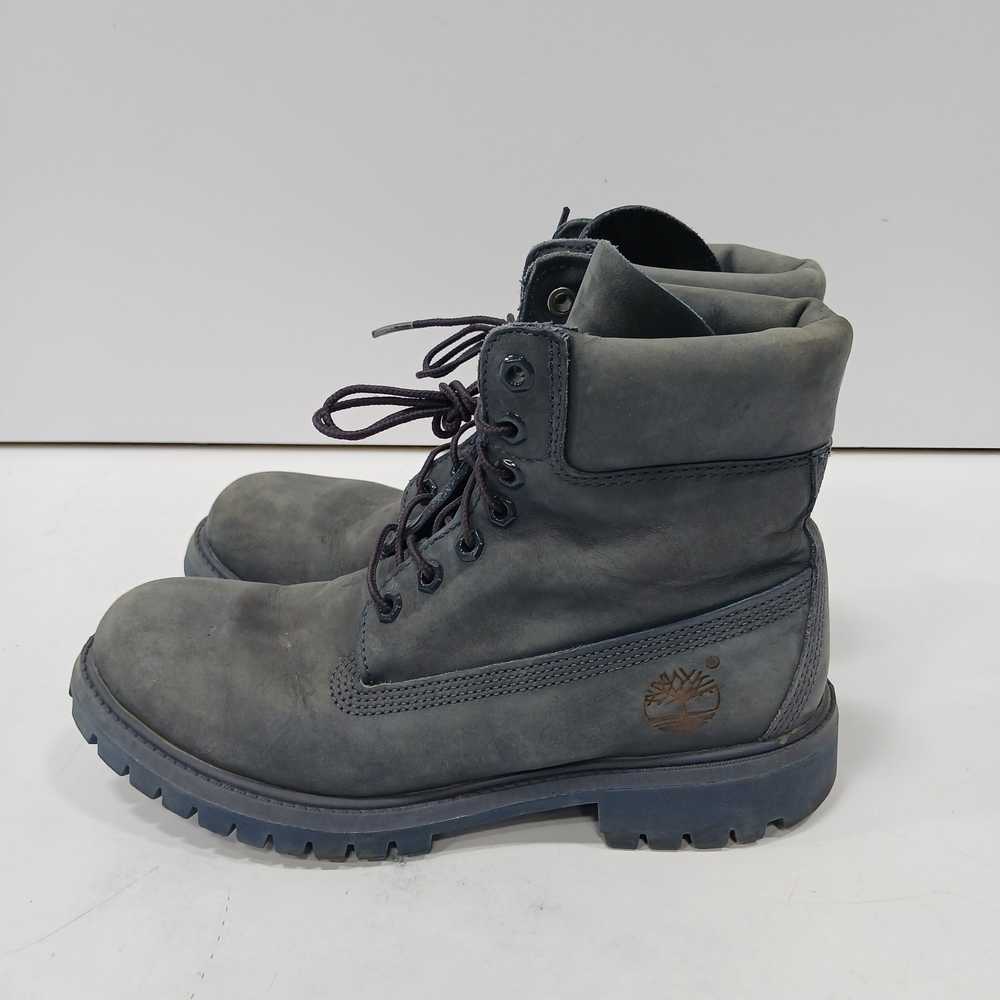 Timberland Women's Gray Suede Work Boots Size 7.5 - image 4