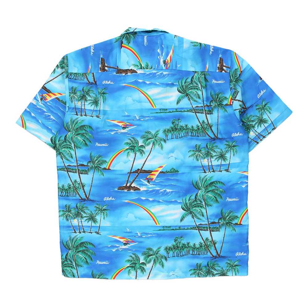 Winnie Fashion Hawaiian Shirt - Large Blue Polyes… - image 2