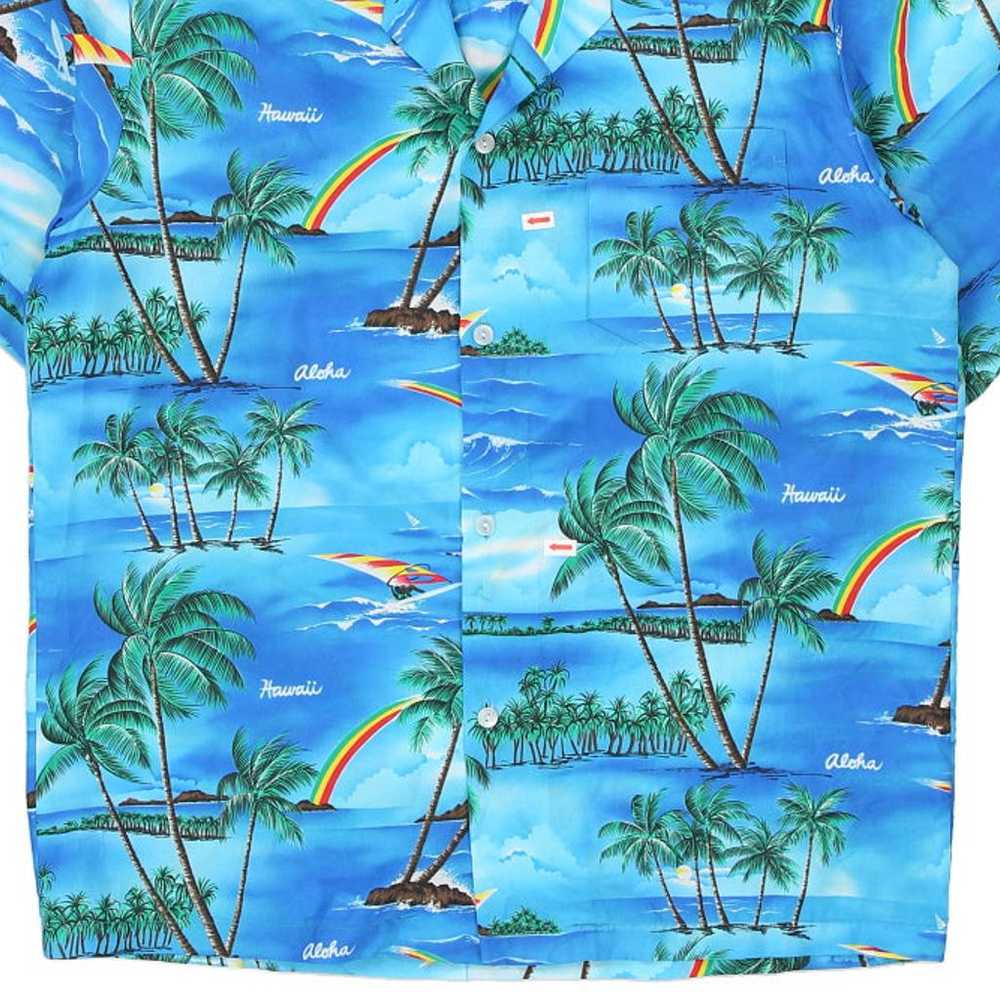 Winnie Fashion Hawaiian Shirt - Large Blue Polyes… - image 4