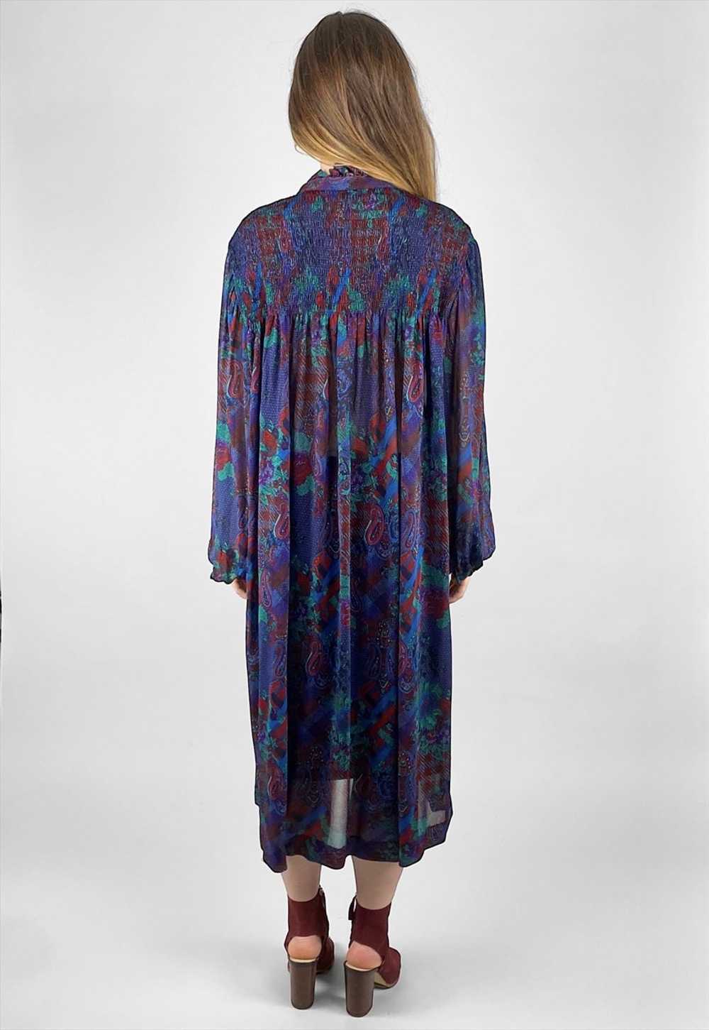 Rodier Of Paris Smock Style Long Sleeve Vintage 8… - image 3