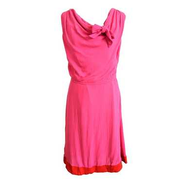 Kate Spade Hot Pink Dress Bow Size 6 Fit & Flare … - image 1