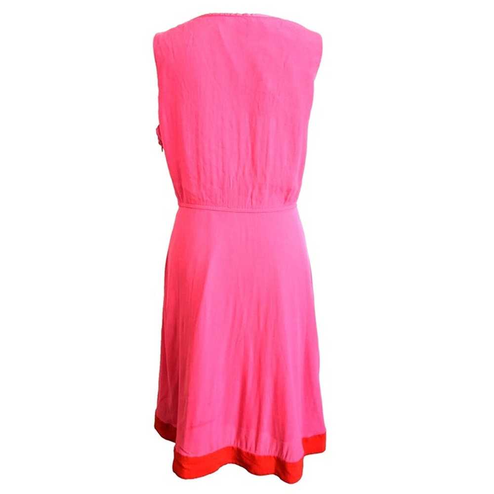 Kate Spade Hot Pink Dress Bow Size 6 Fit & Flare … - image 5