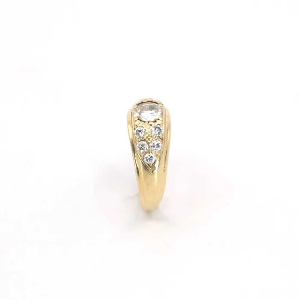 14K Yellow Gold Diamond Ring - image 3