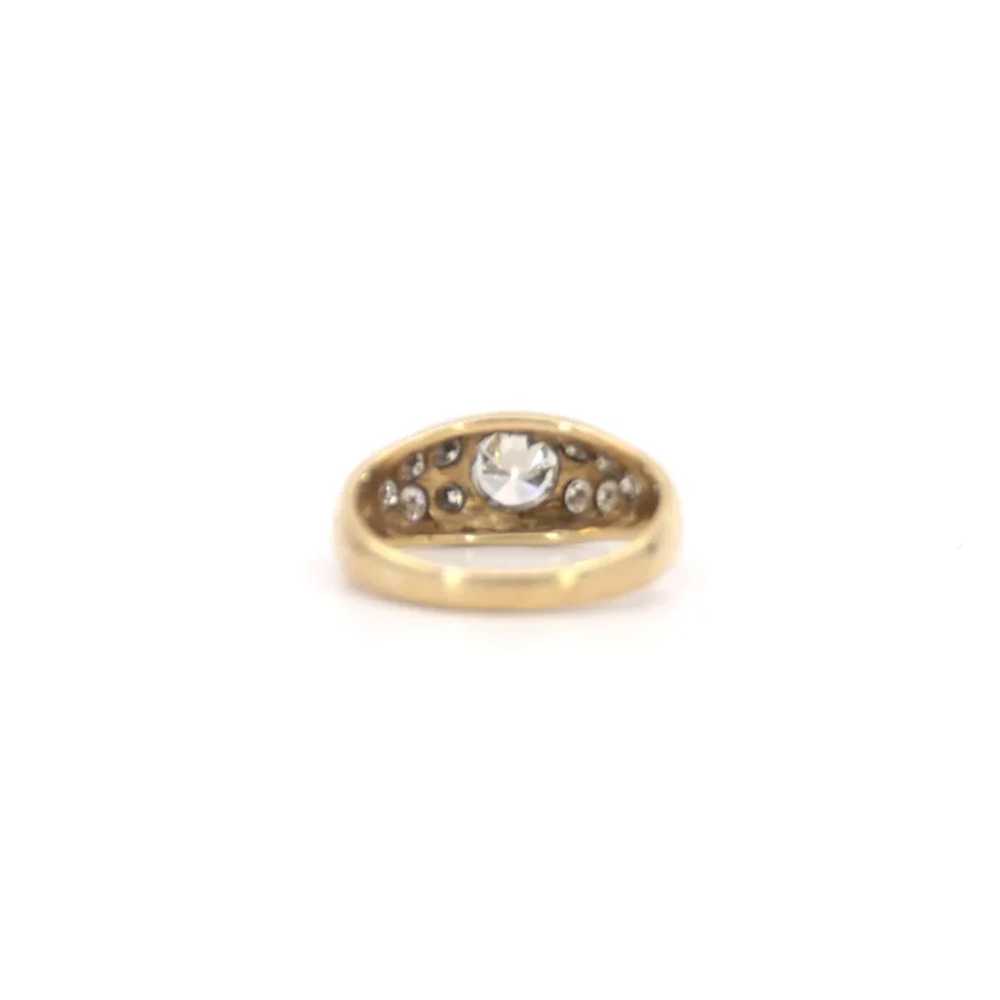 14K Yellow Gold Diamond Ring - image 5