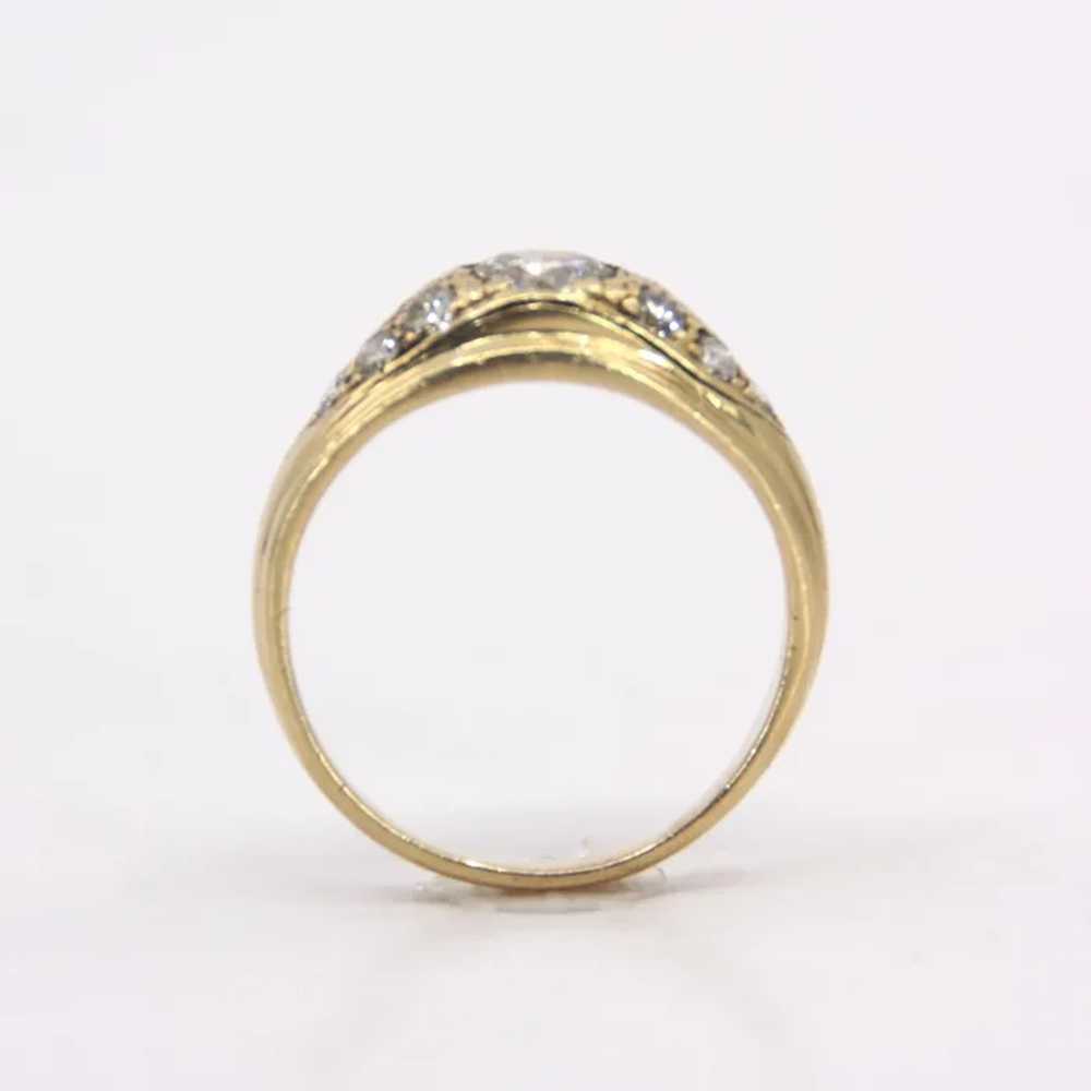 14K Yellow Gold Diamond Ring - image 7