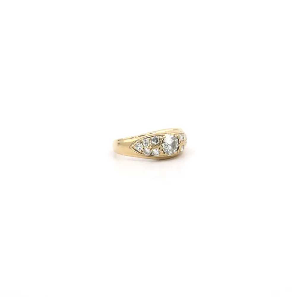 14K Yellow Gold Diamond Ring - image 8