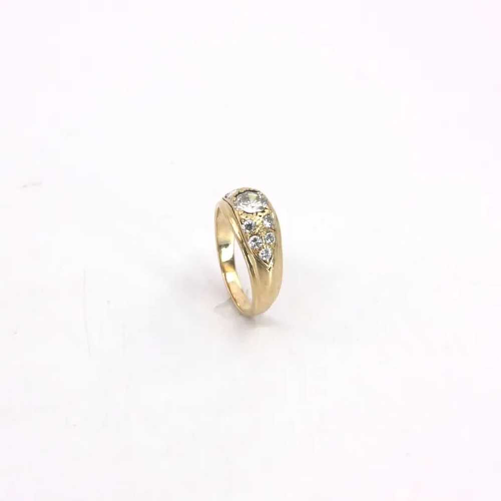 14K Yellow Gold Diamond Ring - image 9