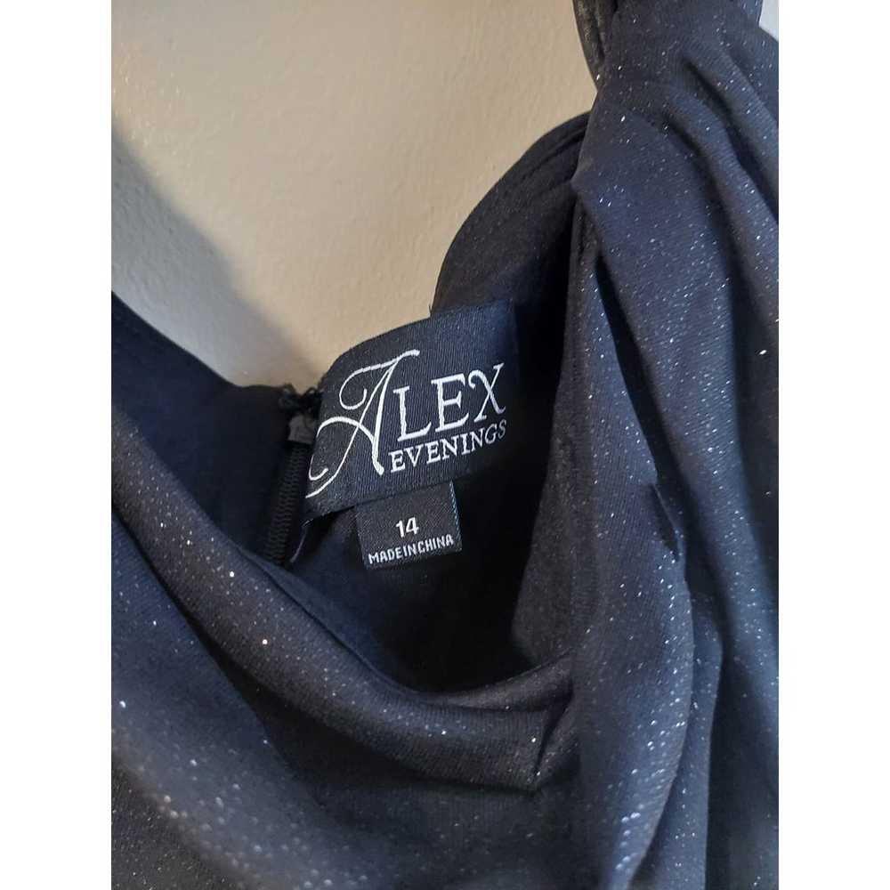 Alex Evening  Black Sparkly Gown  Women's 14 NWOT - image 4