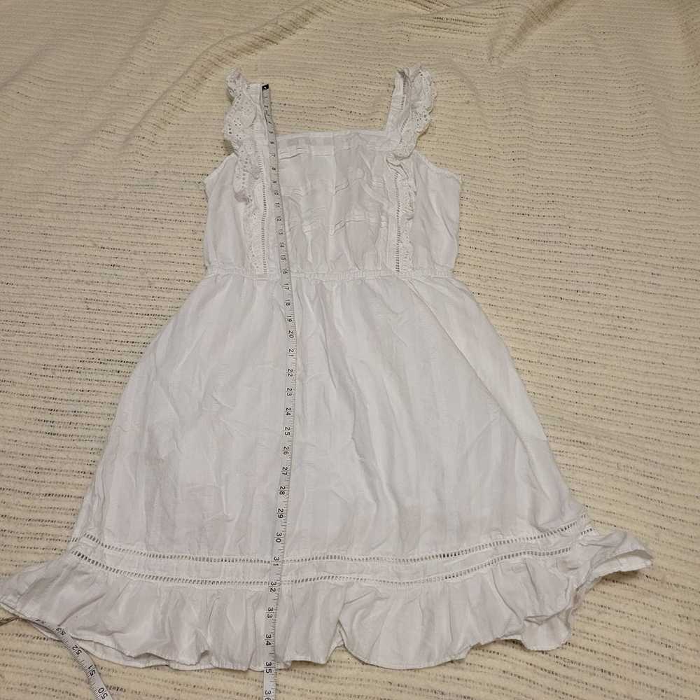 Eyelet ruffle organic cotton pinafore dress by Sc… - image 3