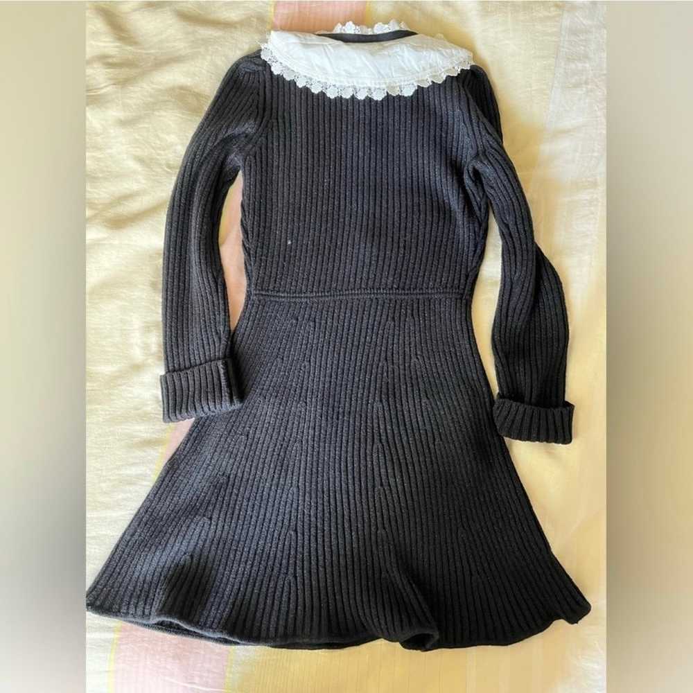 Self Portrait Authentic Black Sweater Dress - image 3