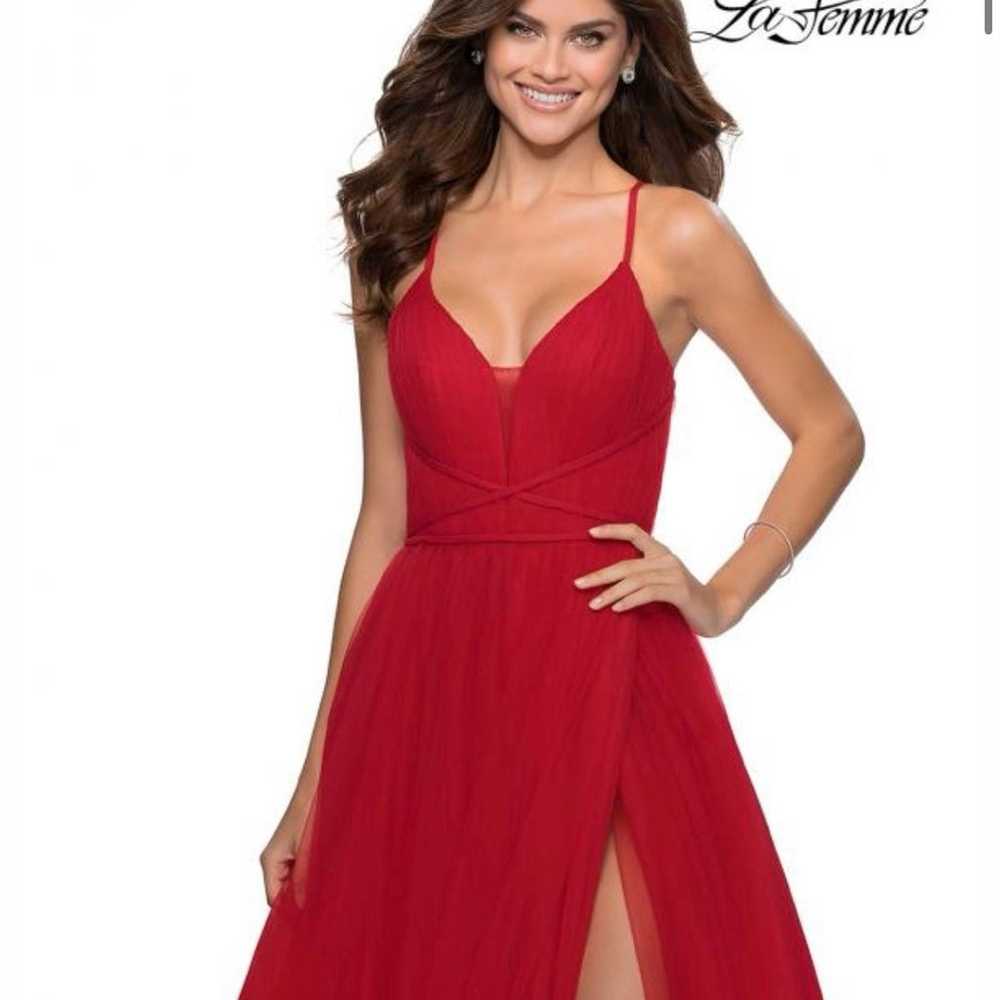 Red Prom Dress: La Femme - image 2