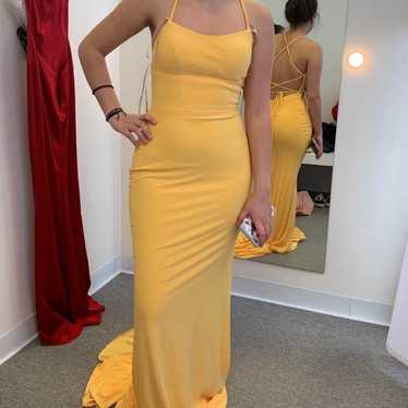 Beautiful Yellow Prom Dress
