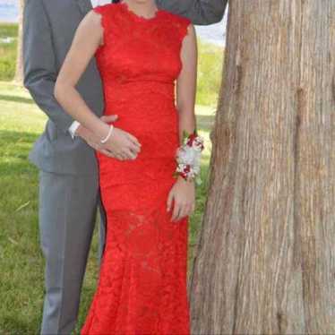 Beautiful red prom dress