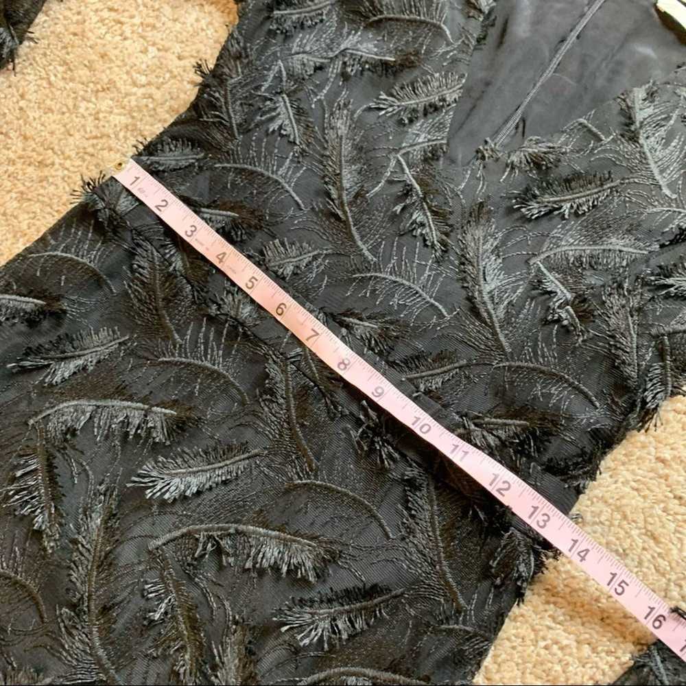PRABAL GURUNG Asymmetrical Sheer Feather Appliqué… - image 11