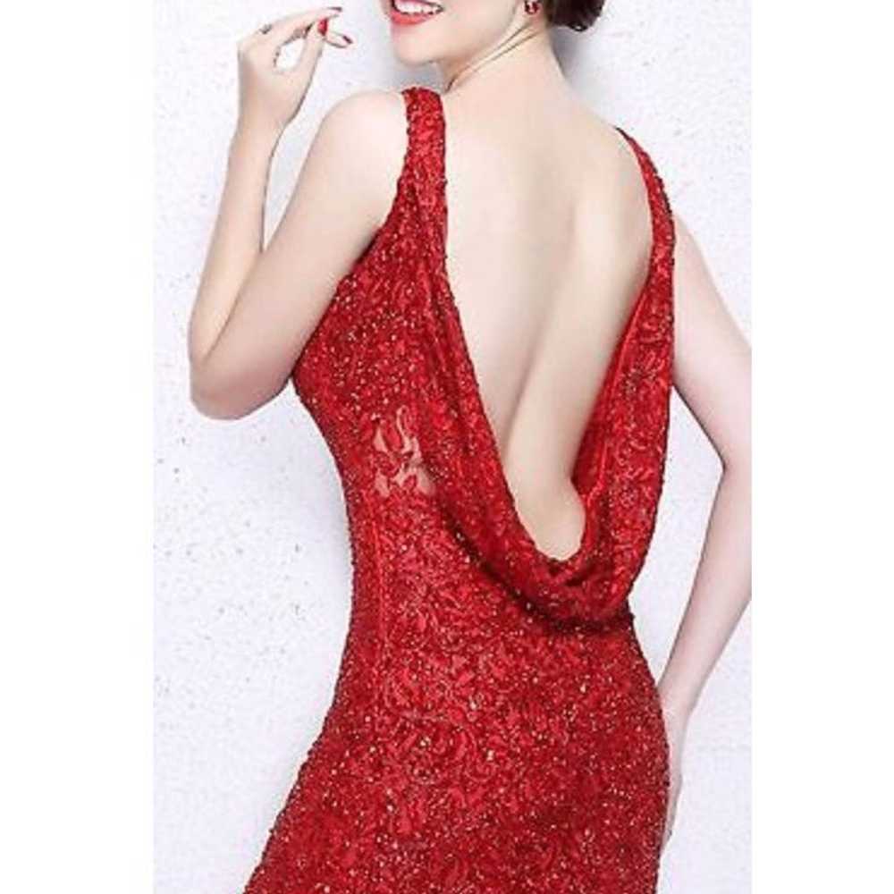 Red primavera prom dress size 00-4 - image 6