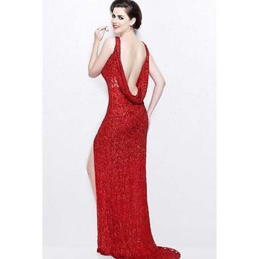 Red primavera prom dress size 00-4 - image 8