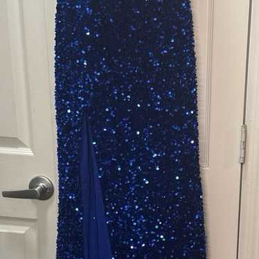royal blue prom dress - image 1