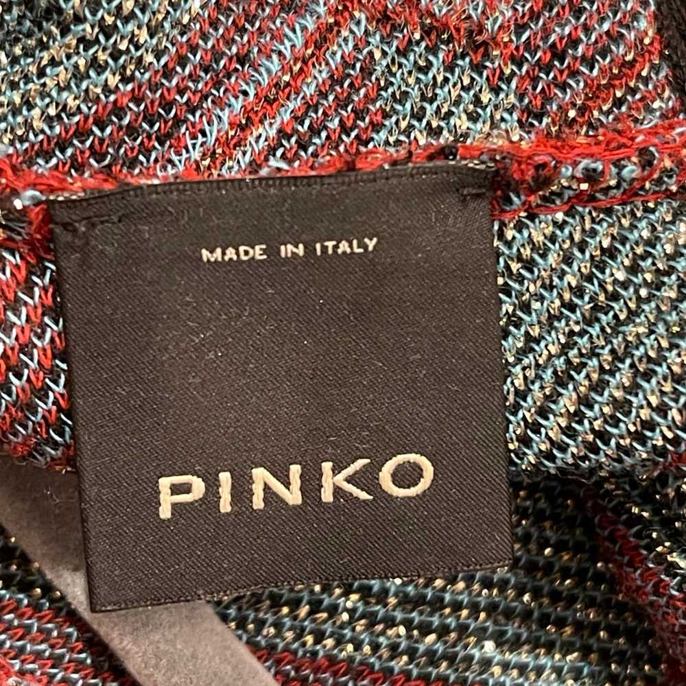 PINKO Knit Slim Dress Made in Italy Small - image 8
