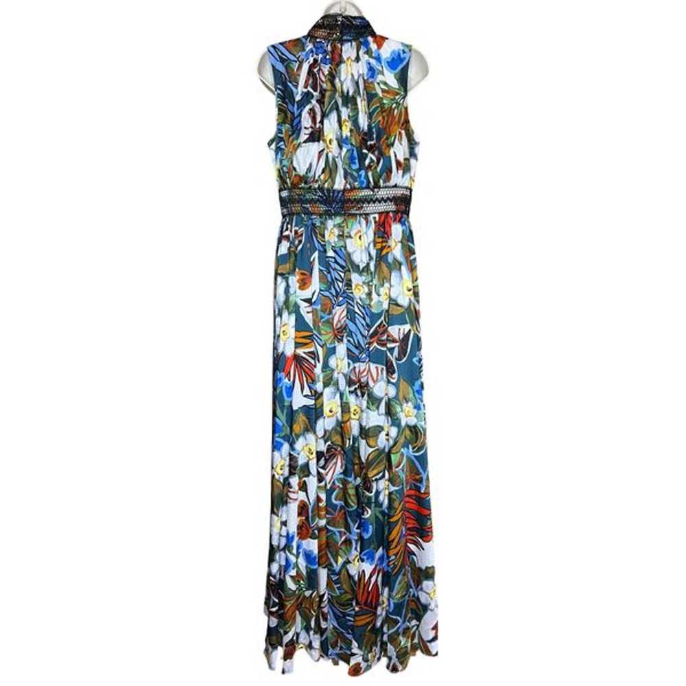 BADGLEY MISCHKA Floral High Neck Maxi Gown NWOT S… - image 10