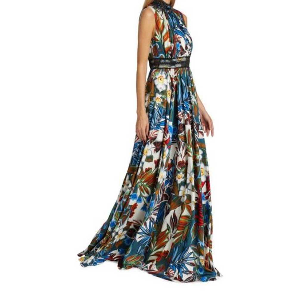 BADGLEY MISCHKA Floral High Neck Maxi Gown NWOT S… - image 2
