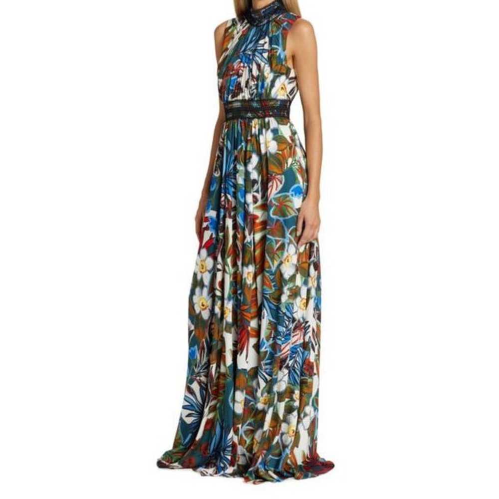 BADGLEY MISCHKA Floral High Neck Maxi Gown NWOT S… - image 4