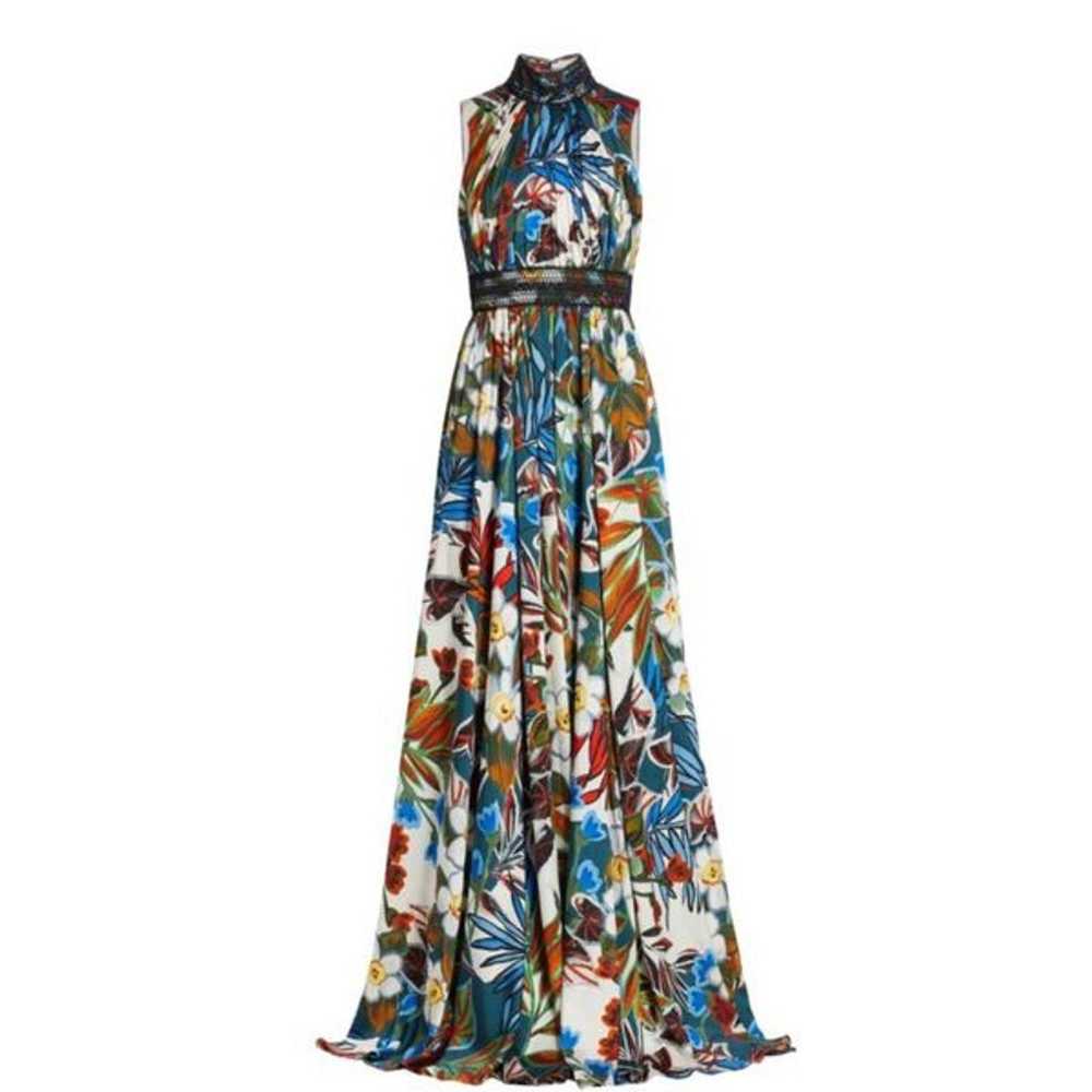 BADGLEY MISCHKA Floral High Neck Maxi Gown NWOT S… - image 6