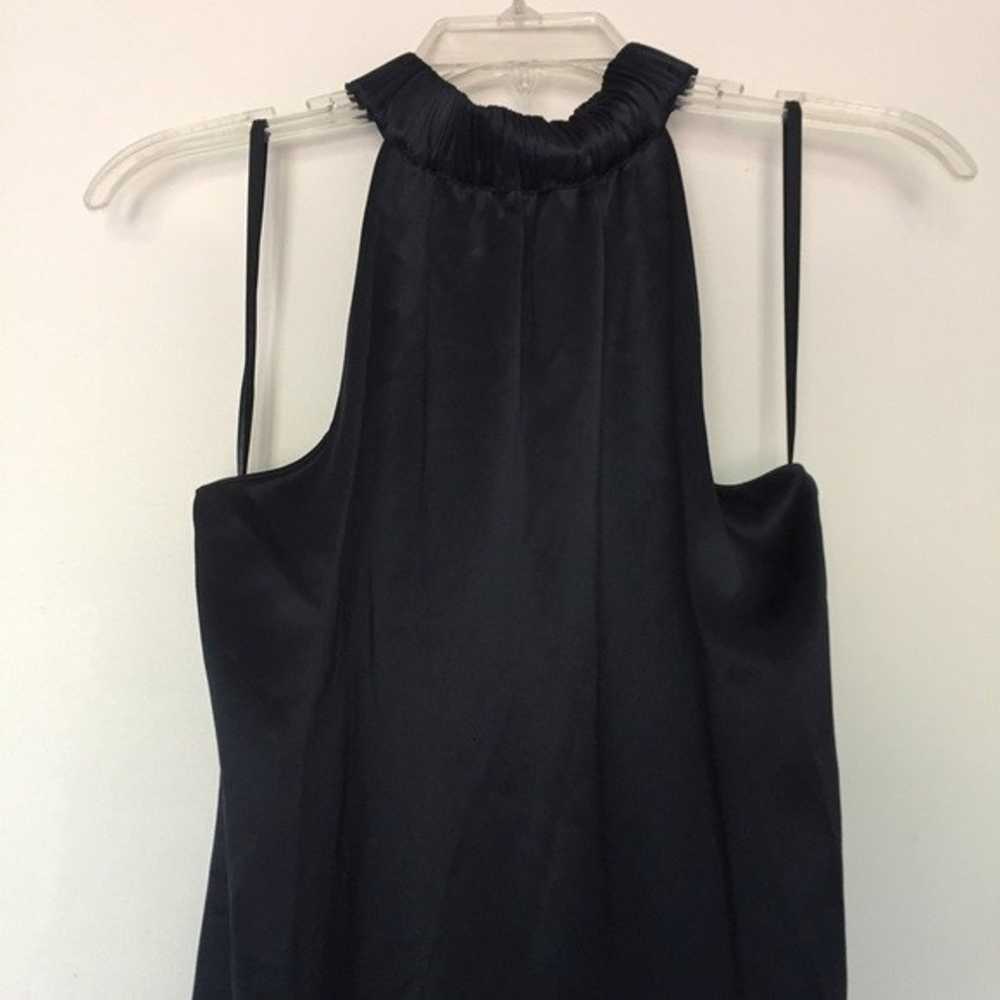 NEW Frame Satin Shirred Halter Neck Midi Dress Na… - image 4