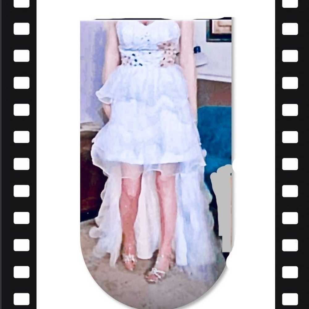 Wedding Dress High-Low A-Frame - image 2