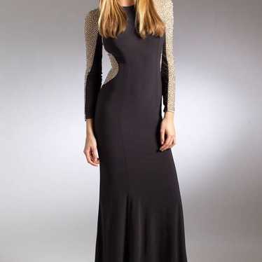 Xscape Black Long Dress