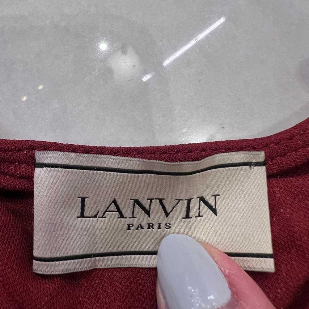 Lanvin Bordeaux Chain Column Gown Dress - image 8