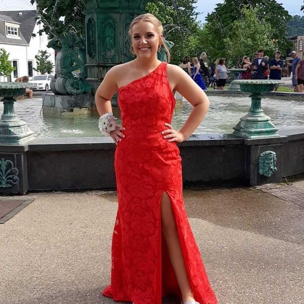 Red Prom Dress Size 7/8 - image 1
