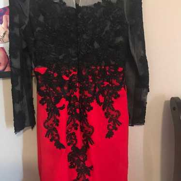 Red And Black Prom Dress