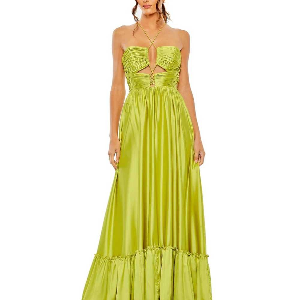 Mac Duggal Green Chartreuse Dress - image 1