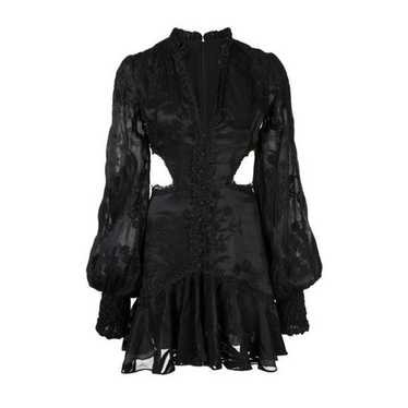 Alexis Dress Black Lace Sarabeth V-neck Mini Sz M… - image 1