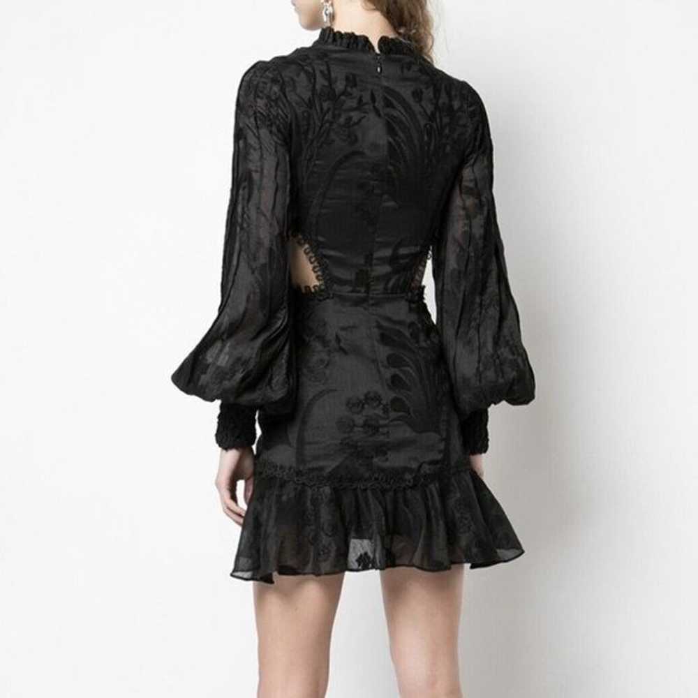 Alexis Dress Black Lace Sarabeth V-neck Mini Sz M… - image 3
