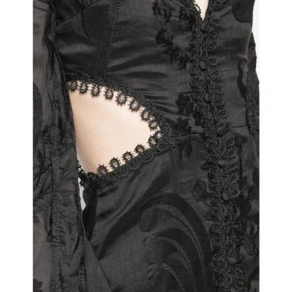 Alexis Dress Black Lace Sarabeth V-neck Mini Sz M… - image 4