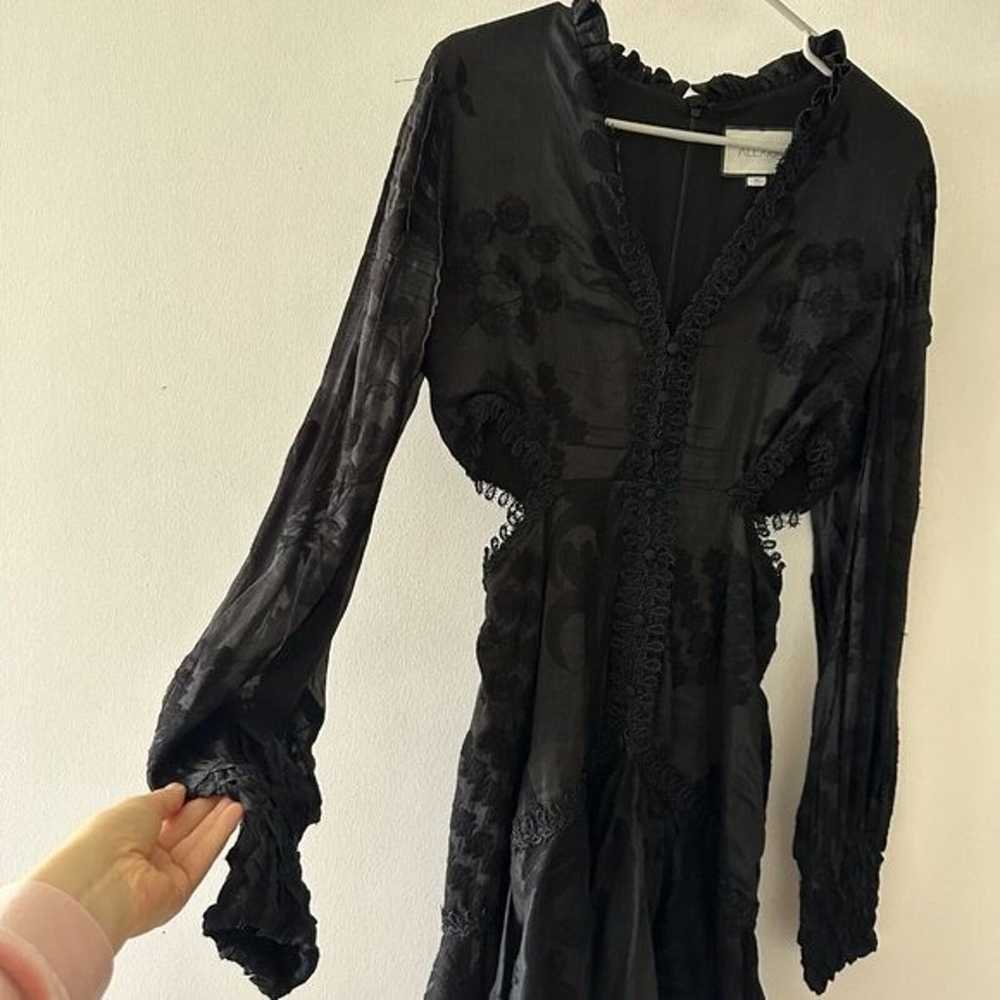 Alexis Dress Black Lace Sarabeth V-neck Mini Sz M… - image 6