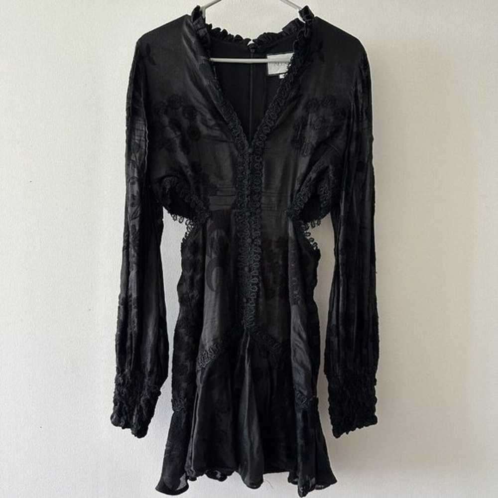 Alexis Dress Black Lace Sarabeth V-neck Mini Sz M… - image 7