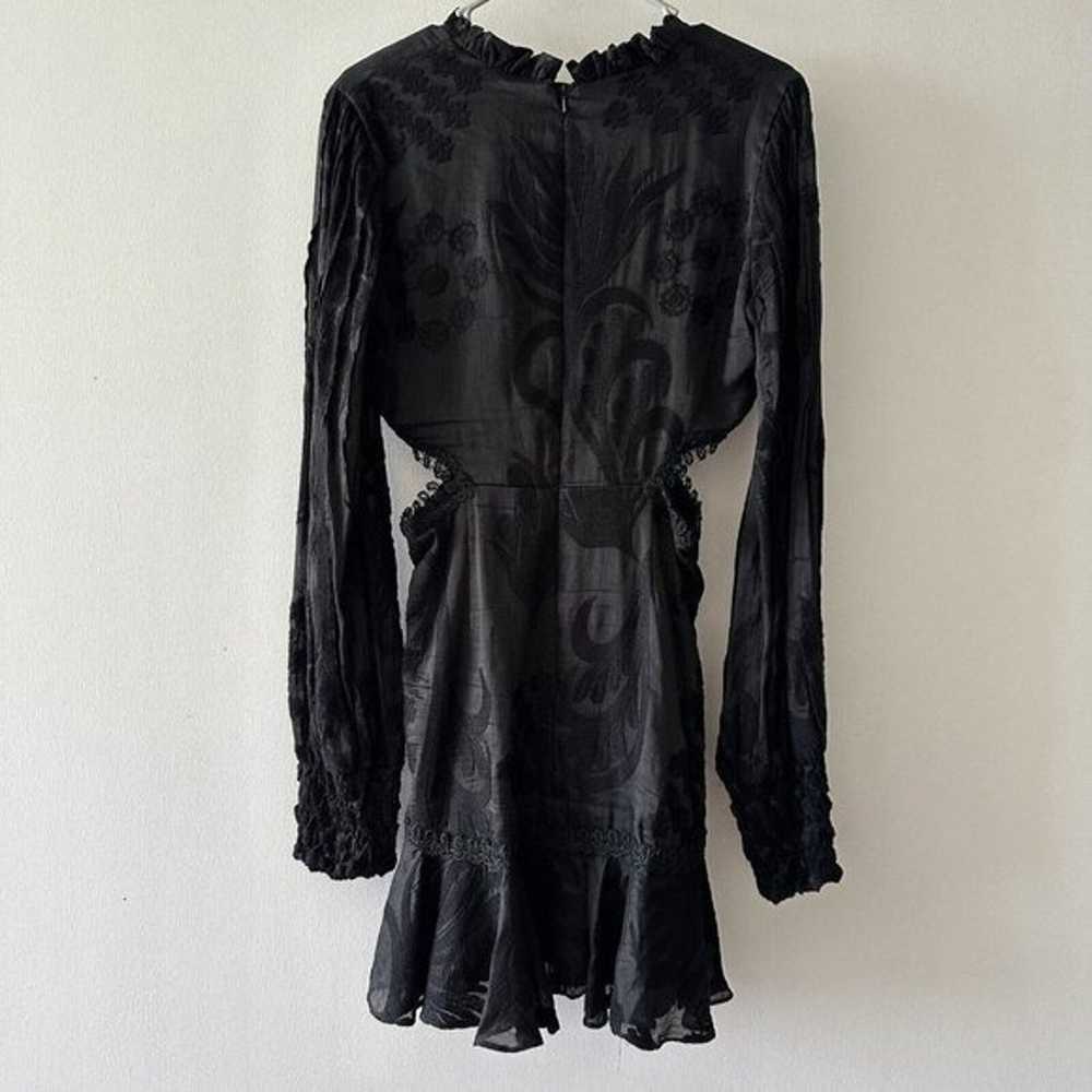 Alexis Dress Black Lace Sarabeth V-neck Mini Sz M… - image 8