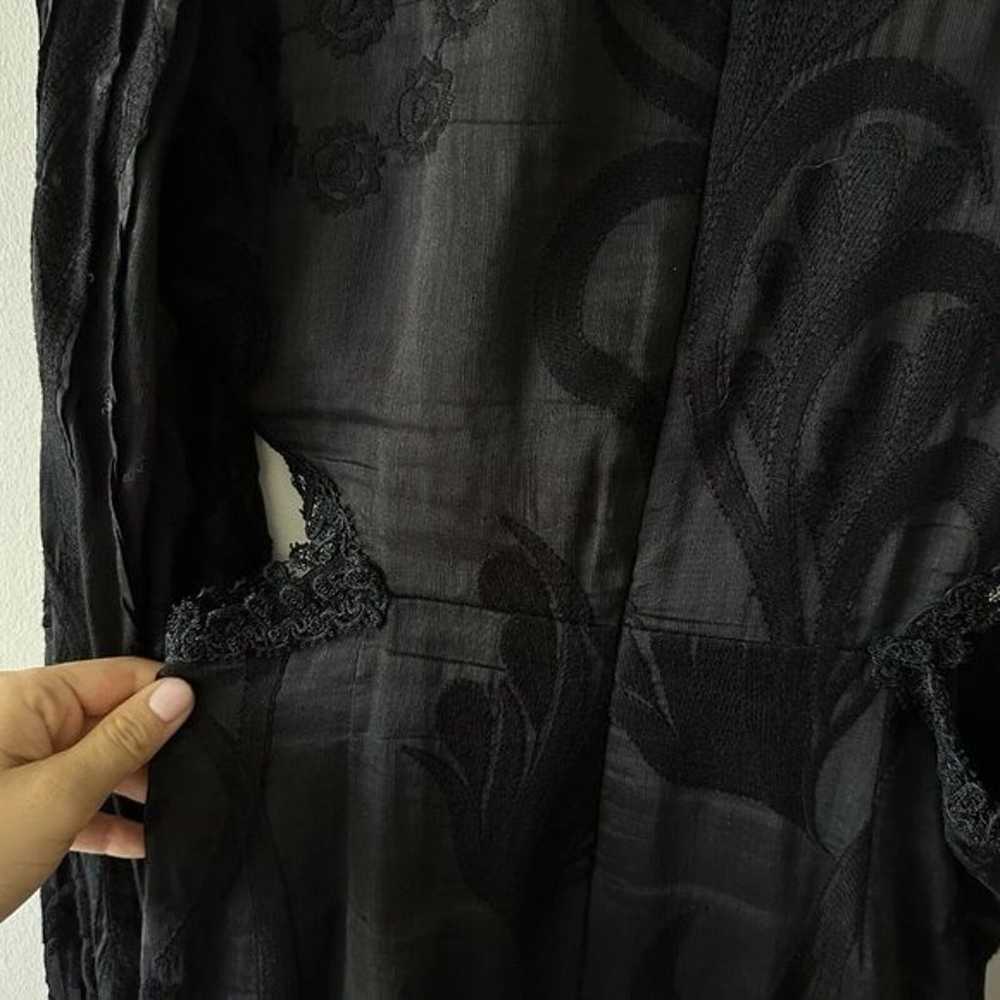 Alexis Dress Black Lace Sarabeth V-neck Mini Sz M… - image 9