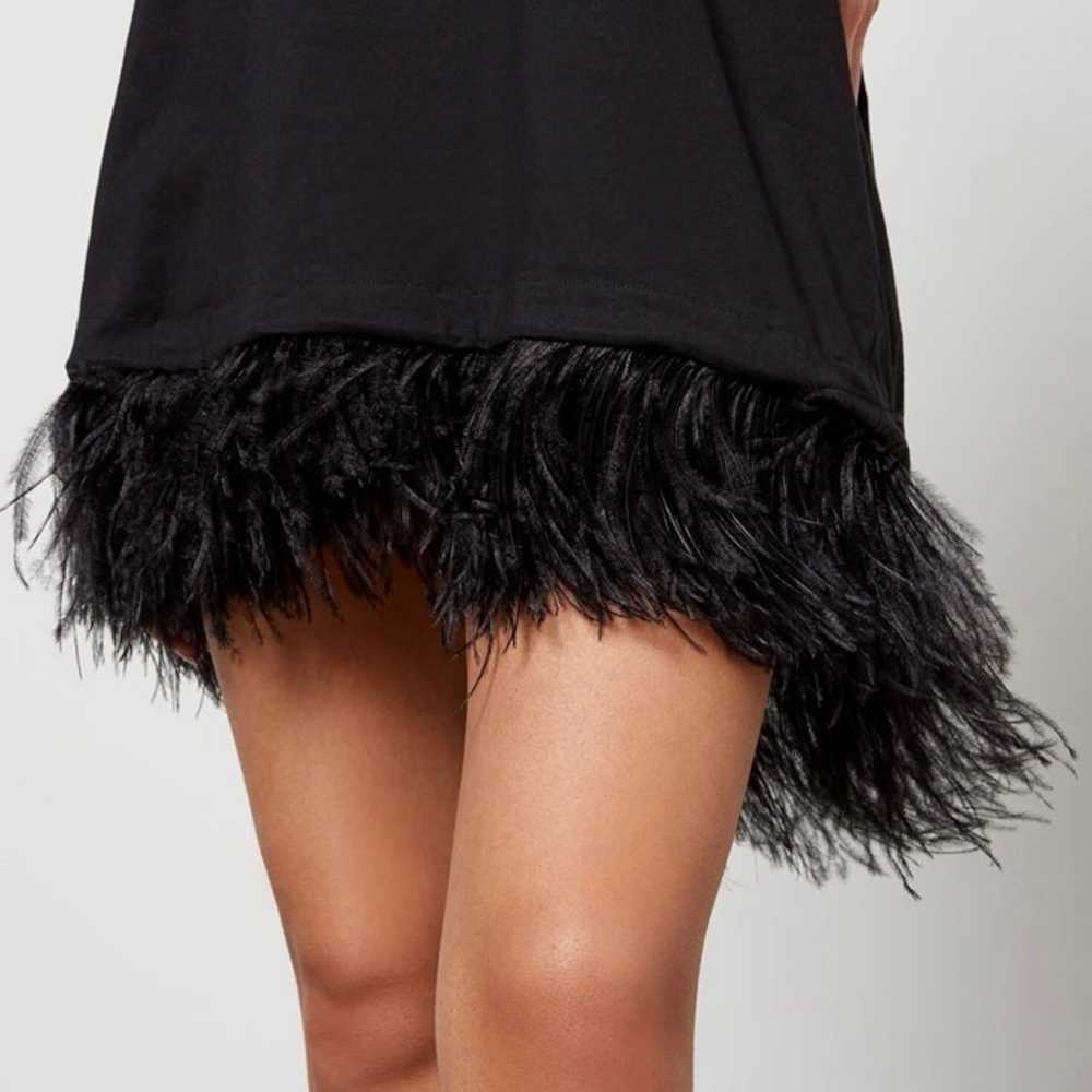 Marques’ Almeida Feather-Trimmed T-Shirt Dress, S… - image 3