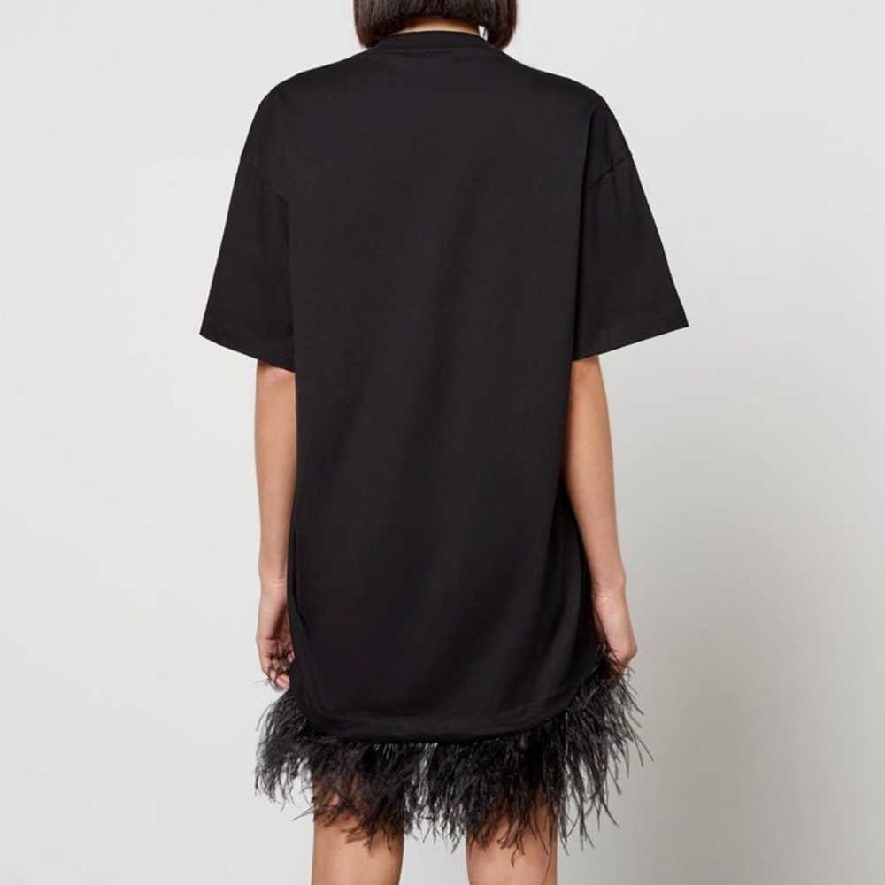 Marques’ Almeida Feather-Trimmed T-Shirt Dress, S… - image 4